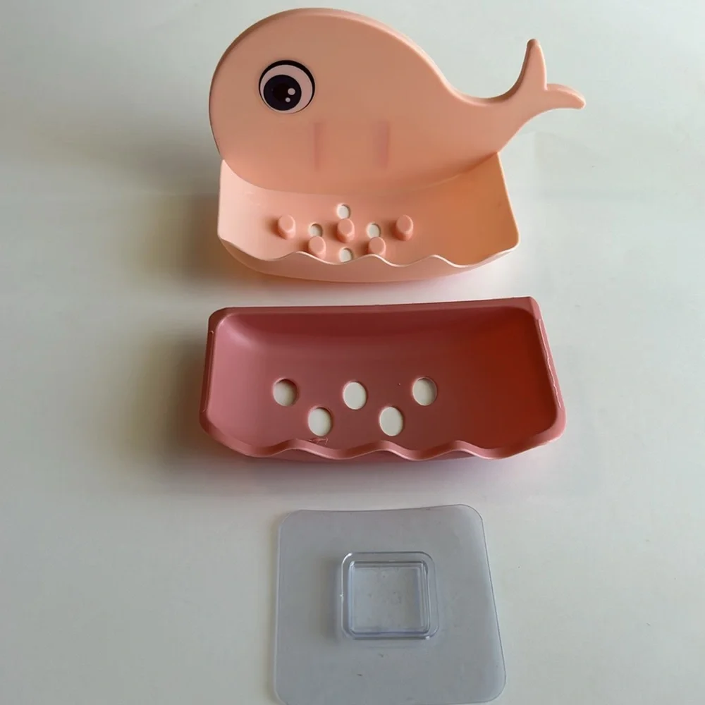 ♥️ Pink Salty Whale 🐳 Soap Dish